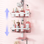 LAMU 3-Tier Rust Proof Shower Hanging Organizer