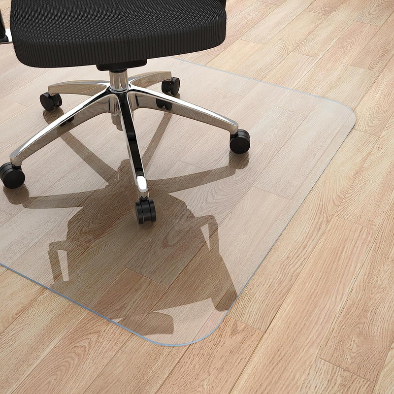 Chair Mat for Hard Wood Floors, YECAYE PVC Home Office Chair Mats 36" x 48", Carpet Protector for Desk Chair