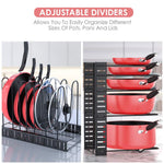 MUDEELA Pan Organizer Rack for Cabinet with 3 DIY Methods